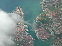 Trogir arial view